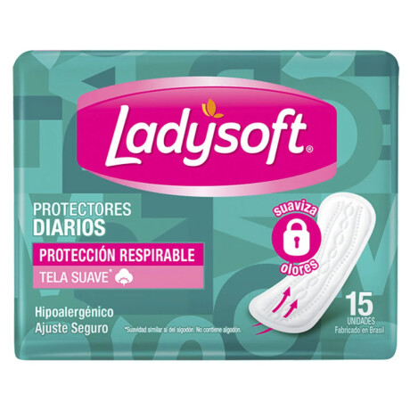 Protector Diario Ladysoft Respirables 15 Unidades Protector Diario Ladysoft Respirables 15 Unidades