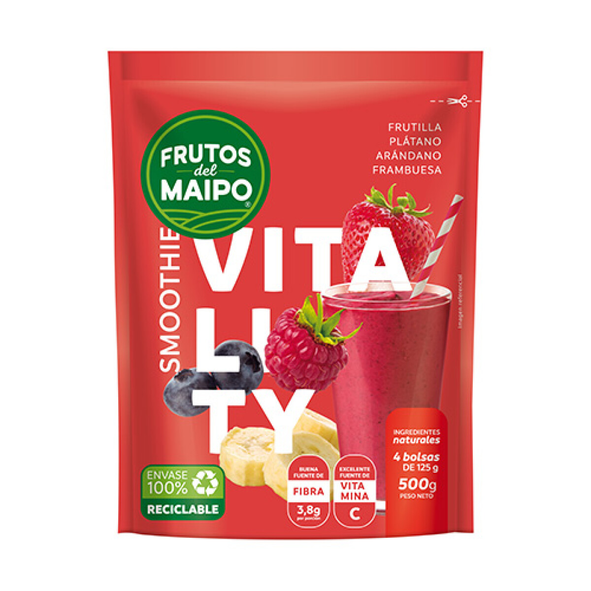 Smoothie Vitality Frutos del Maipo - 500 gr 