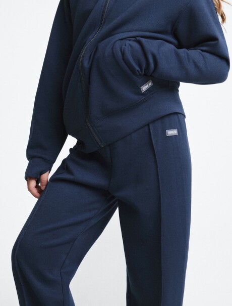 PANTALÓN CON CINTURA ELASTIZADA - AZUL AZUL