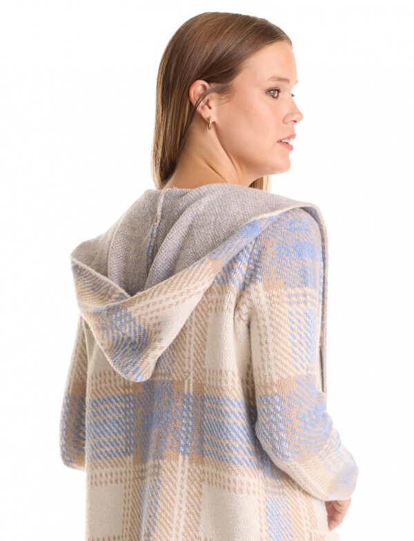 Cardigan Soft Capucha BEIGE/MULTI