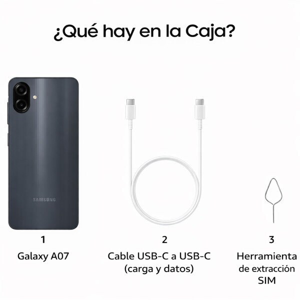 Samsung A07 4gb Ram 128gb 4g NEGRO