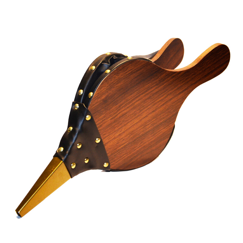 Fuelle de madera para estufa con puntero metálico MARRON