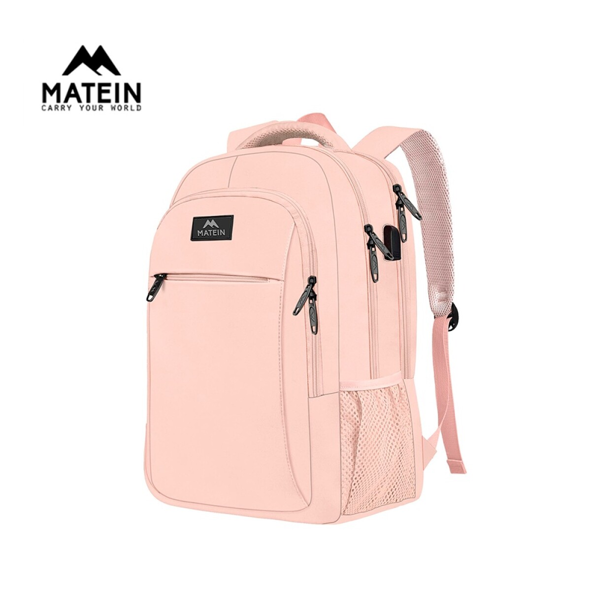 Mochila Urbana Viaje Antirrobo Notebook Matein 1007 28l - Rosa 