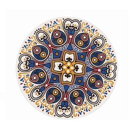 ALFOMBRA TEJIDA PERSA REDONDA 60CM DE DIAMETRO VARIOS DISEÑOS 001