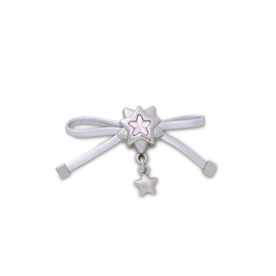 Jibbitz Charm™ Silver Bow And Star Dangle Multicolor