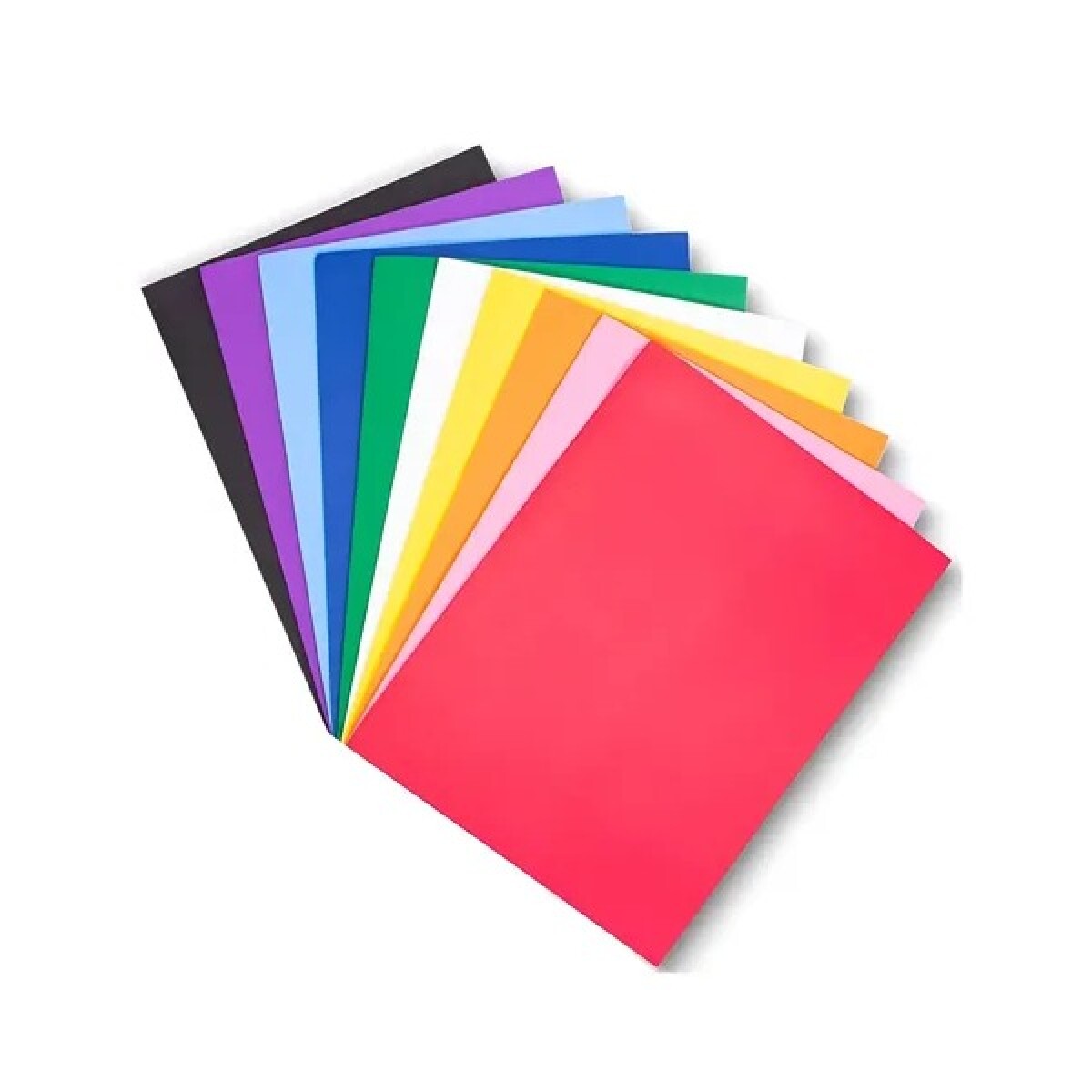 GOMA EVA LISA A4 PAQUETE DE 10 UNIDADES COLORES SURTIDOS MATRA 