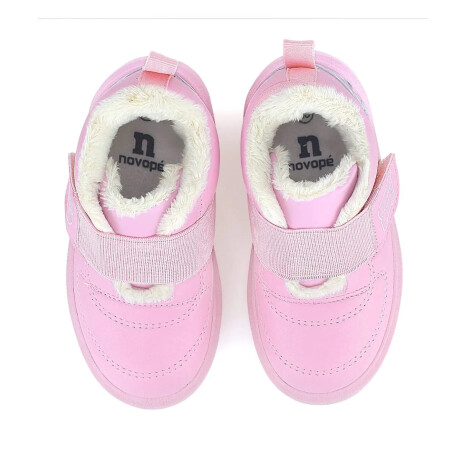 Botitas Corderito con Velcro Rosa