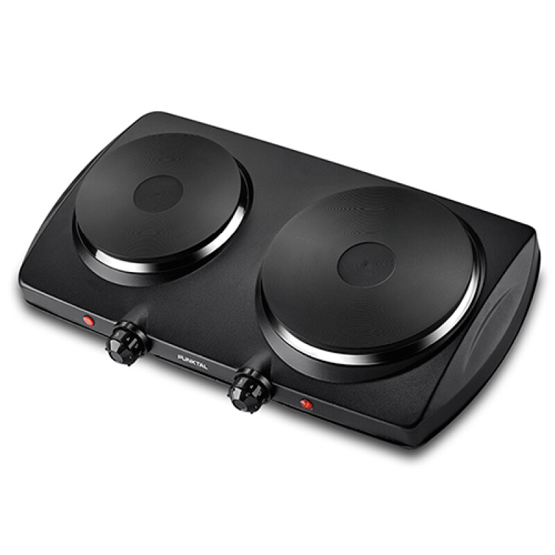 ANAFE PUNKTAL PK-PC02N 2 Discos -Negra 1500W + 1000W Sin color