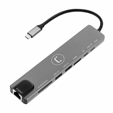 Hub Unno Tipo C 8 en 1 Usb 3.0 Hdmi Ethernet 001