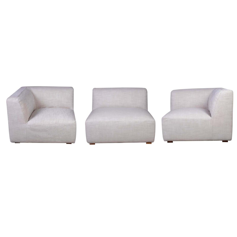 SOFÁ MODULAR CHILL - 4 CUERPOS NATURAL