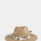 Sombreros Romántico Sombrero Con Trim - Marron Camel