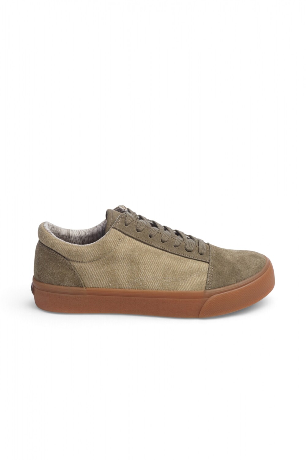 CHAMPION DE LONA Y GAMUZA Beige