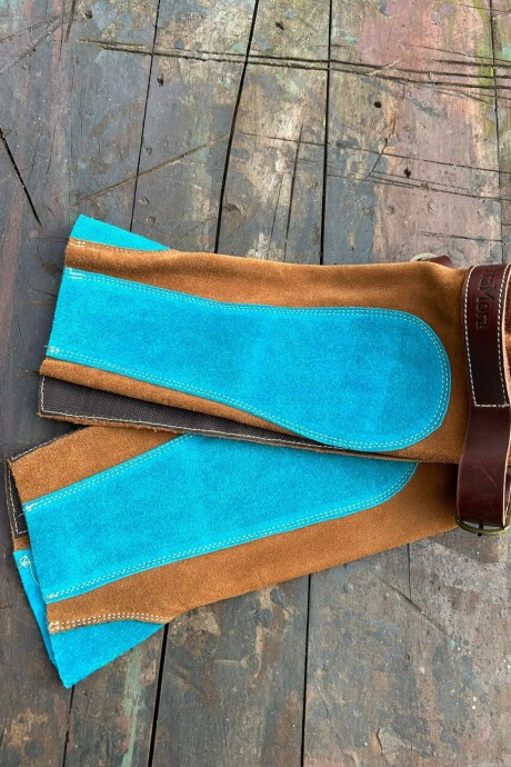 Polainas Guri Camel / Turquesa