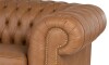 Sillón 100% Cuero - 3 Cuerpos - Chesterfield Camel