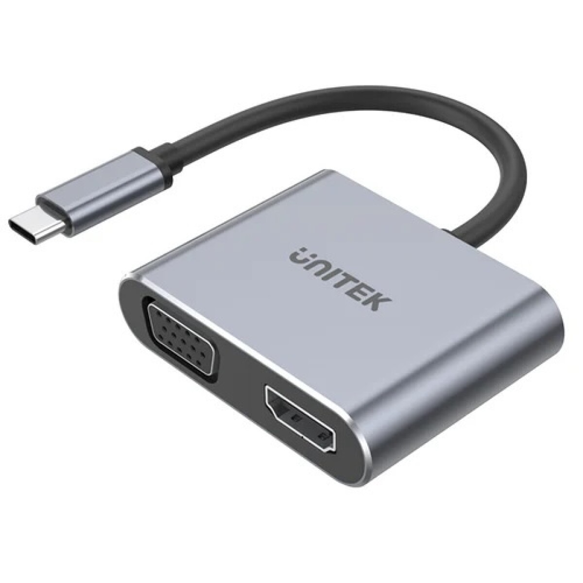 HUB USB-C Unitek 4 en 1 Dual Display PD 100W D1049A 