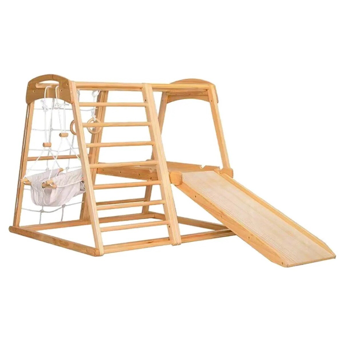 ESCALADOR TOBOGAN HAMACA INFANTIL JUEGOS MADERA 