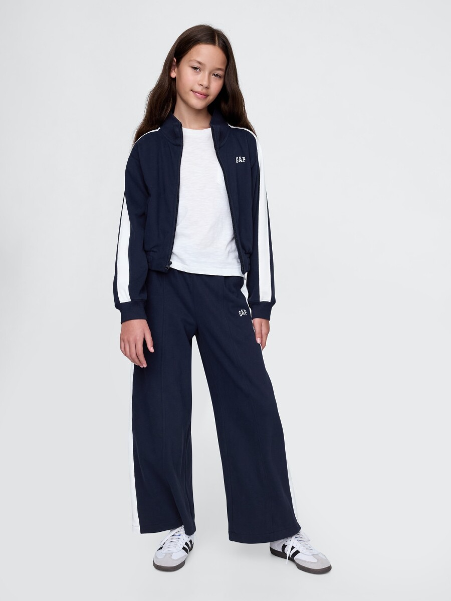 Pantalón Deportivo Logo Gap Sin Felpa Niña - Navy Uniform 
