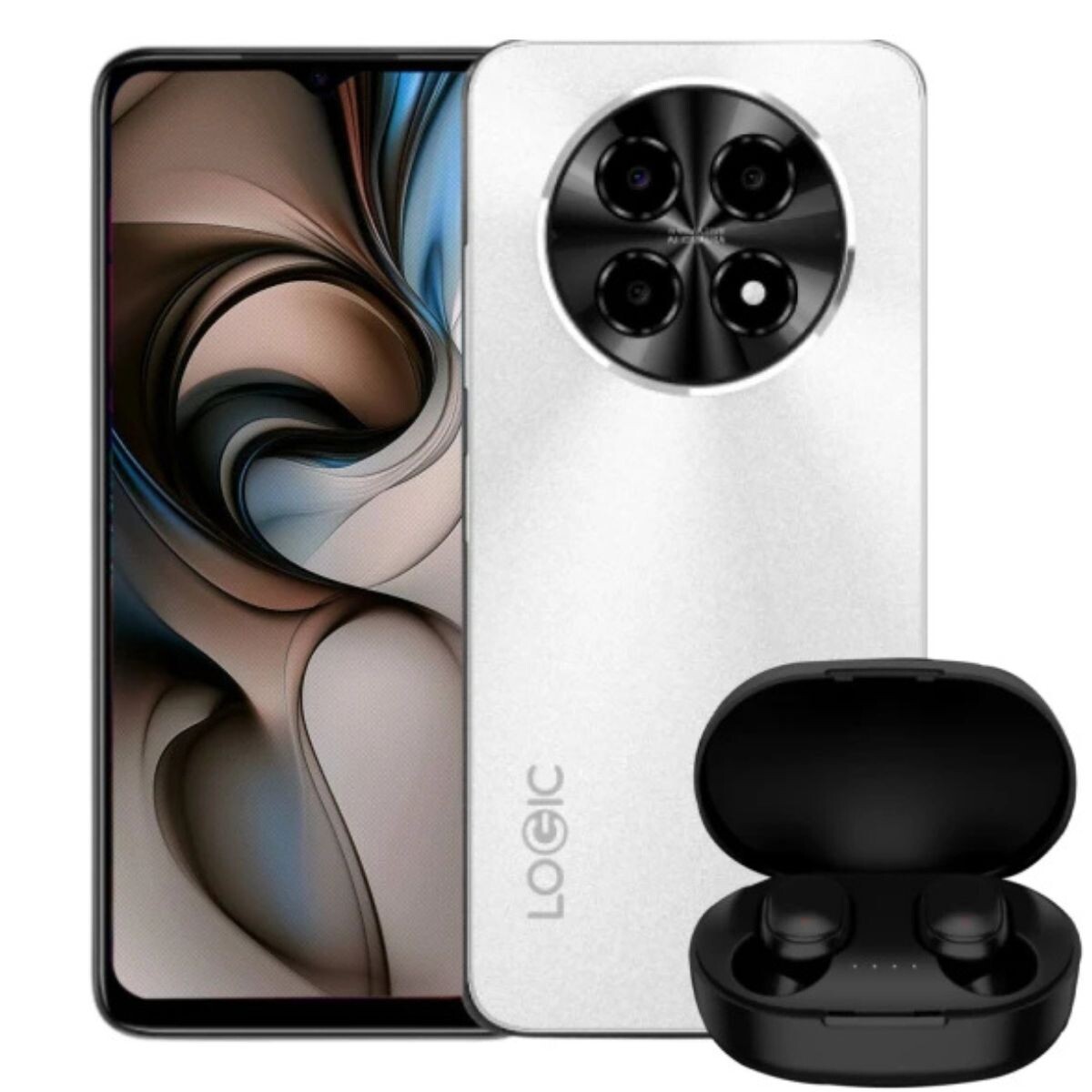 Celular Logic L66F 128GB con auriculares incluidos 