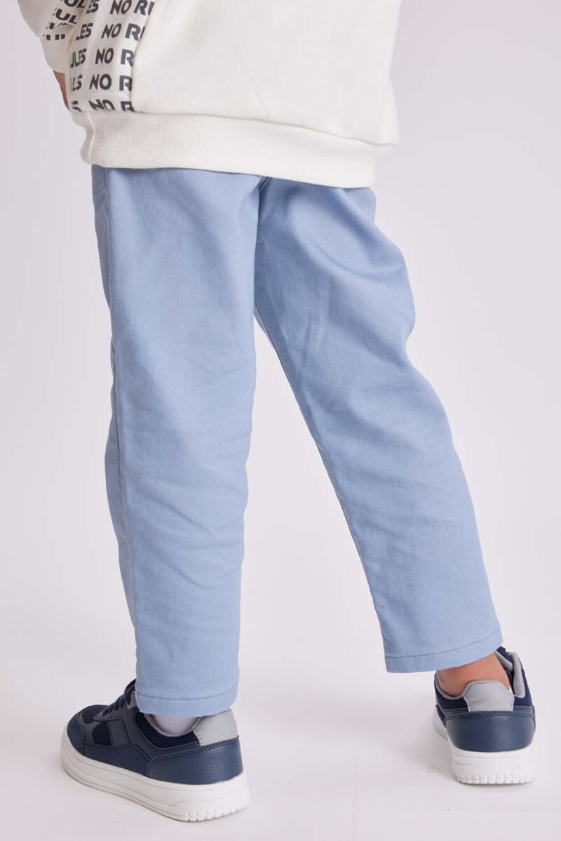 Pantalón twill Celeste