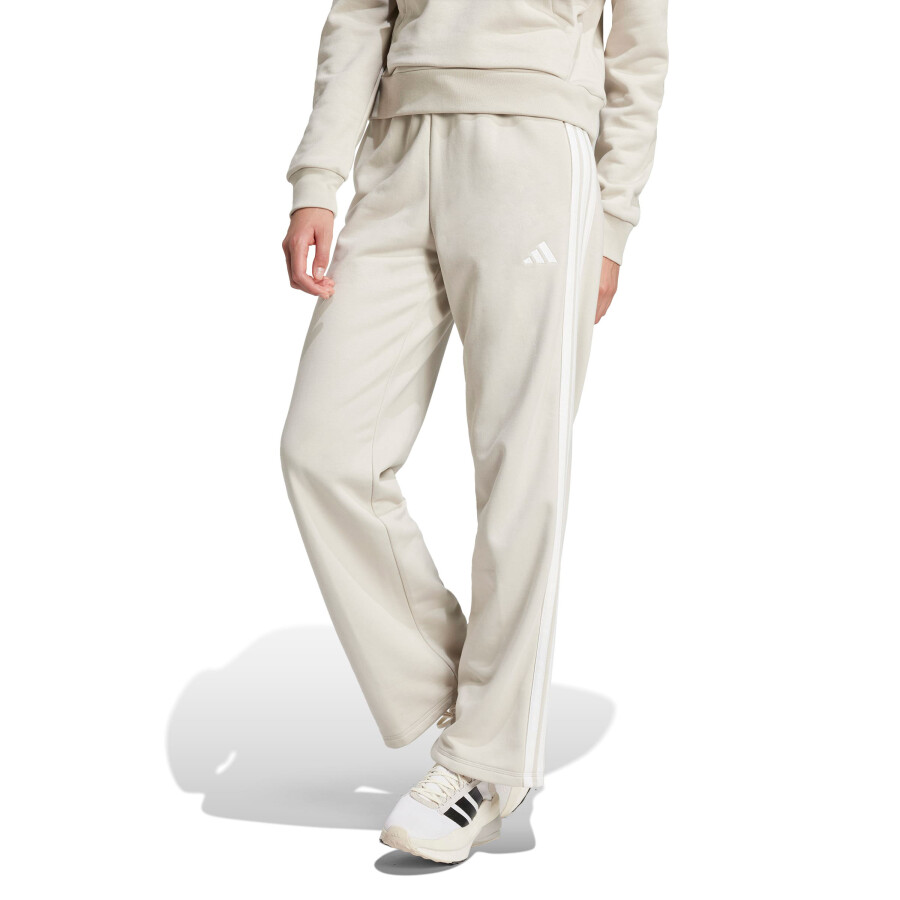 Pantalon de Mujer Adidas Essentials Open Hem French Beige - Blanco