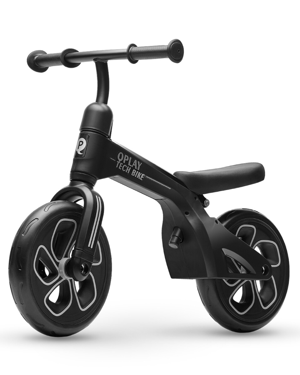 Bicicleta de equilibrio sin pedales Qplay Tech - Negra 