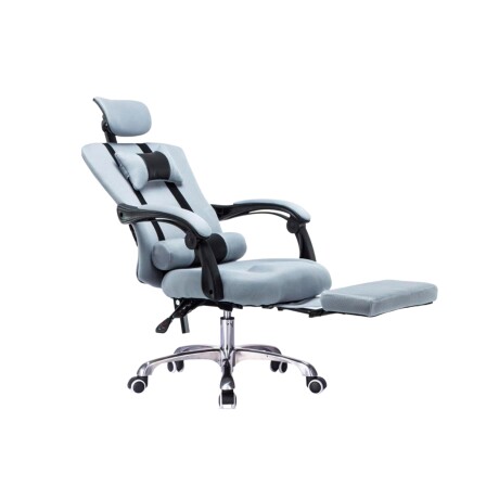 Silla Ejecutiva Ergonómica Lumax Modelo Wynn con Apoyapies Gris