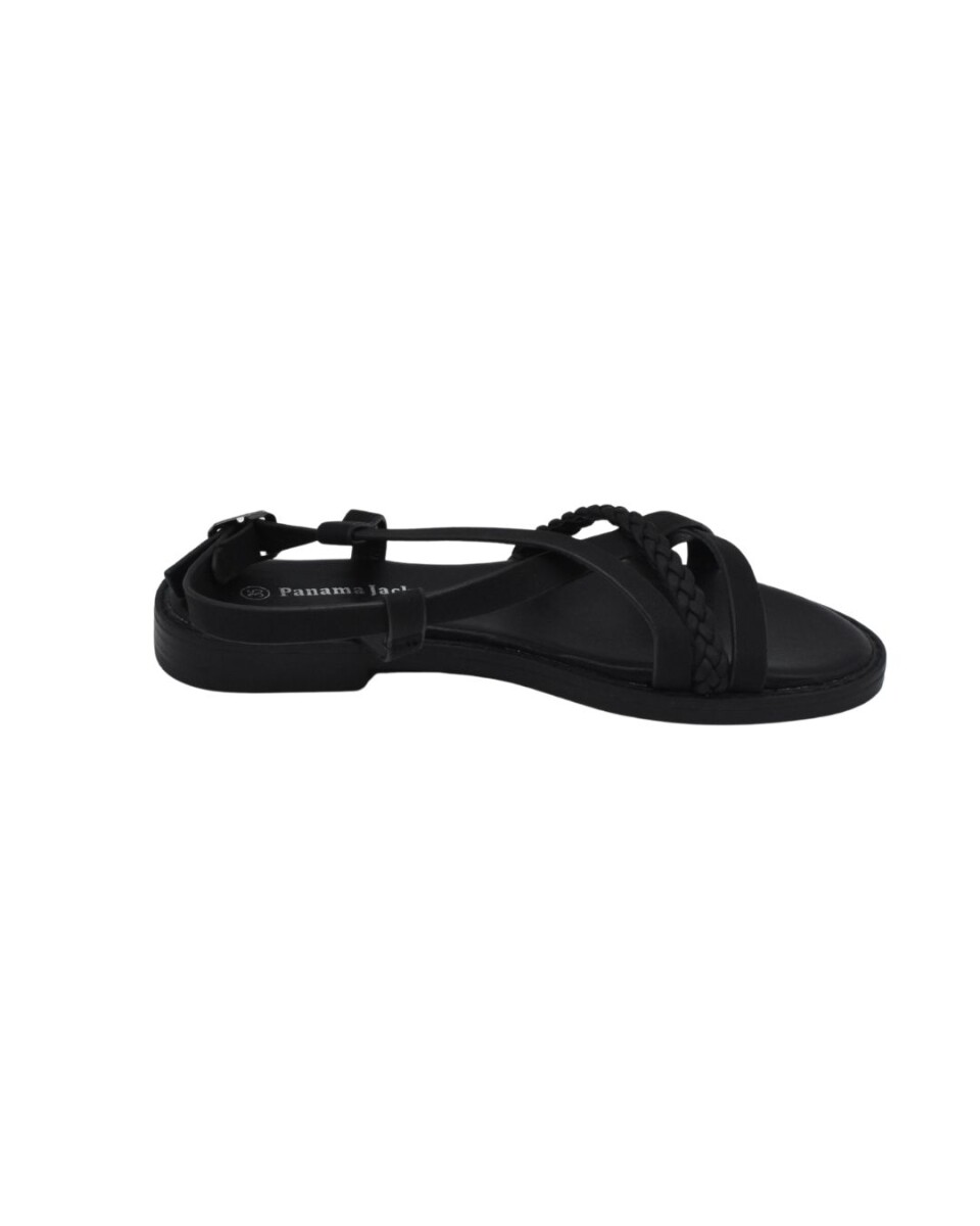 Sandalia de dama Panama Jack - ALL BLACK 
