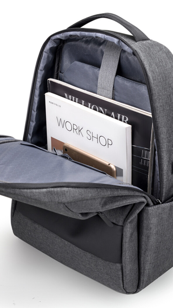 MOCHILA AD WEEK GRIS C/NEGRO