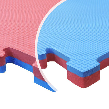 Alfombra de Goma Eva Knex 1M2 x 2CM de Espesor AZUL-ROJO