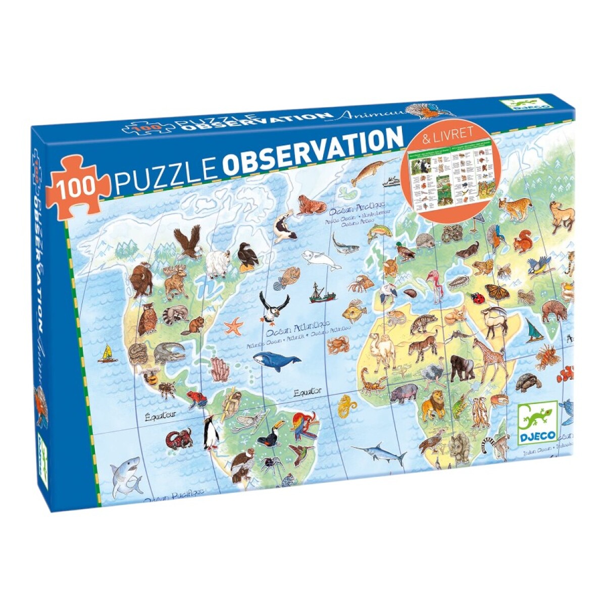Puzzle Observación Animales del Mundo Djeco 