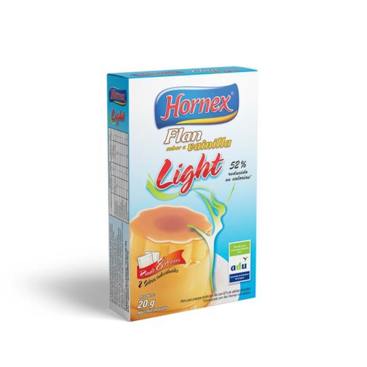 NAT-FLAN LIGHT HORNEX VAINILLA 8P 