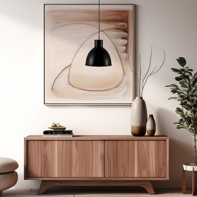 ARTEFACTO COLGANTE DECORATIVO ALPHA Lámpra Colgante Alpha Negro
