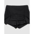 MID RISE LINEN SKORT TRUE BLACK V2