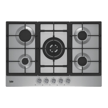 ANAFE GAS INOX 5H GAS GRIS BEKO HIAW75225SL