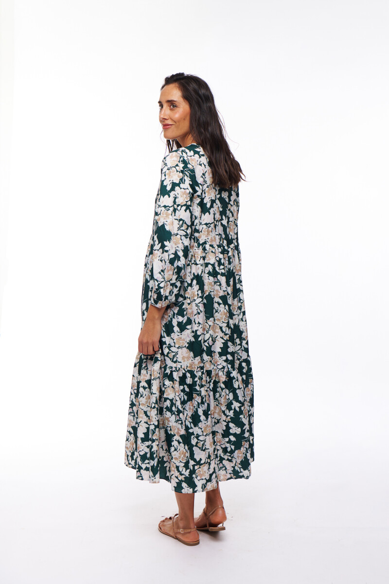 VESTIDO MELANIA ESTAMPADO VERDE