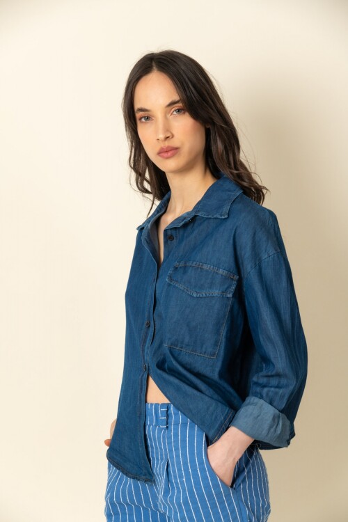 Camisa denim dama Camisa denim dama