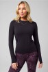 Polo Manga Larga Feather Tech+ Long-Sleeve Top Mujer Black
