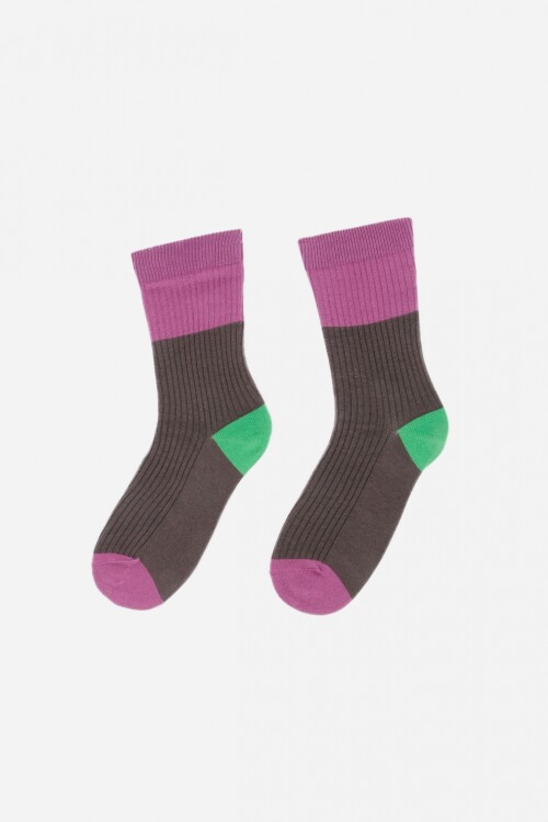 Medias color block multicolor