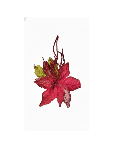 ESTRELLA FEDERAL C/RAMITAS  ROJO 12 CM. ESTRELLA FEDERAL C/RAMITAS  ROJO 12 CM.