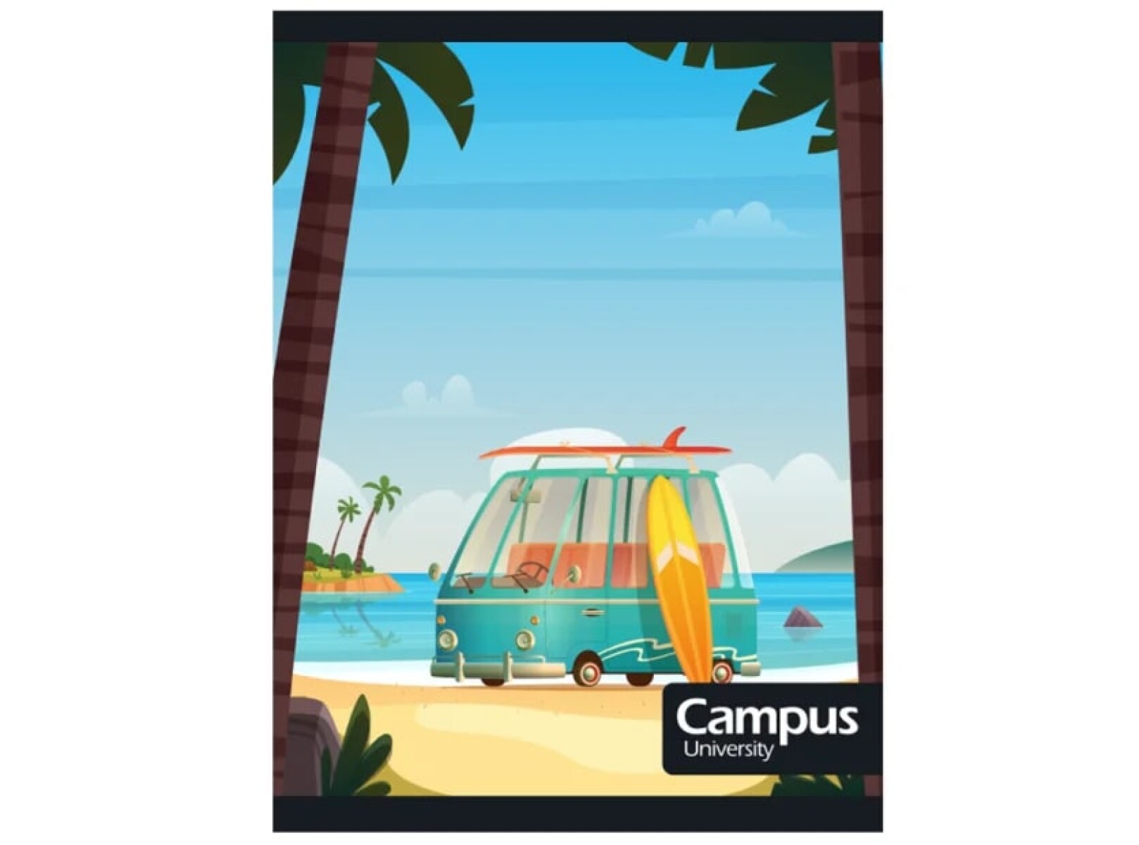 Cuaderno Campus 36 Hojas Rayado - Camioneta Surf 