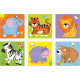 Rompecabezas de cubo de 6 caras (4 piezas) - Animal salvaje Rompecabezas de cubo de 6 caras (4 piezas) - Animal salvaje