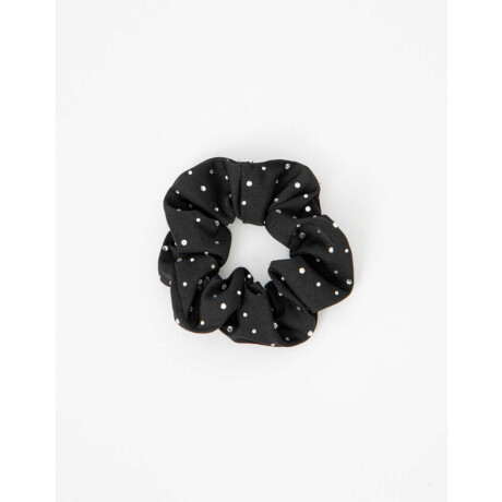 Scrunchie Con Strass Negro
