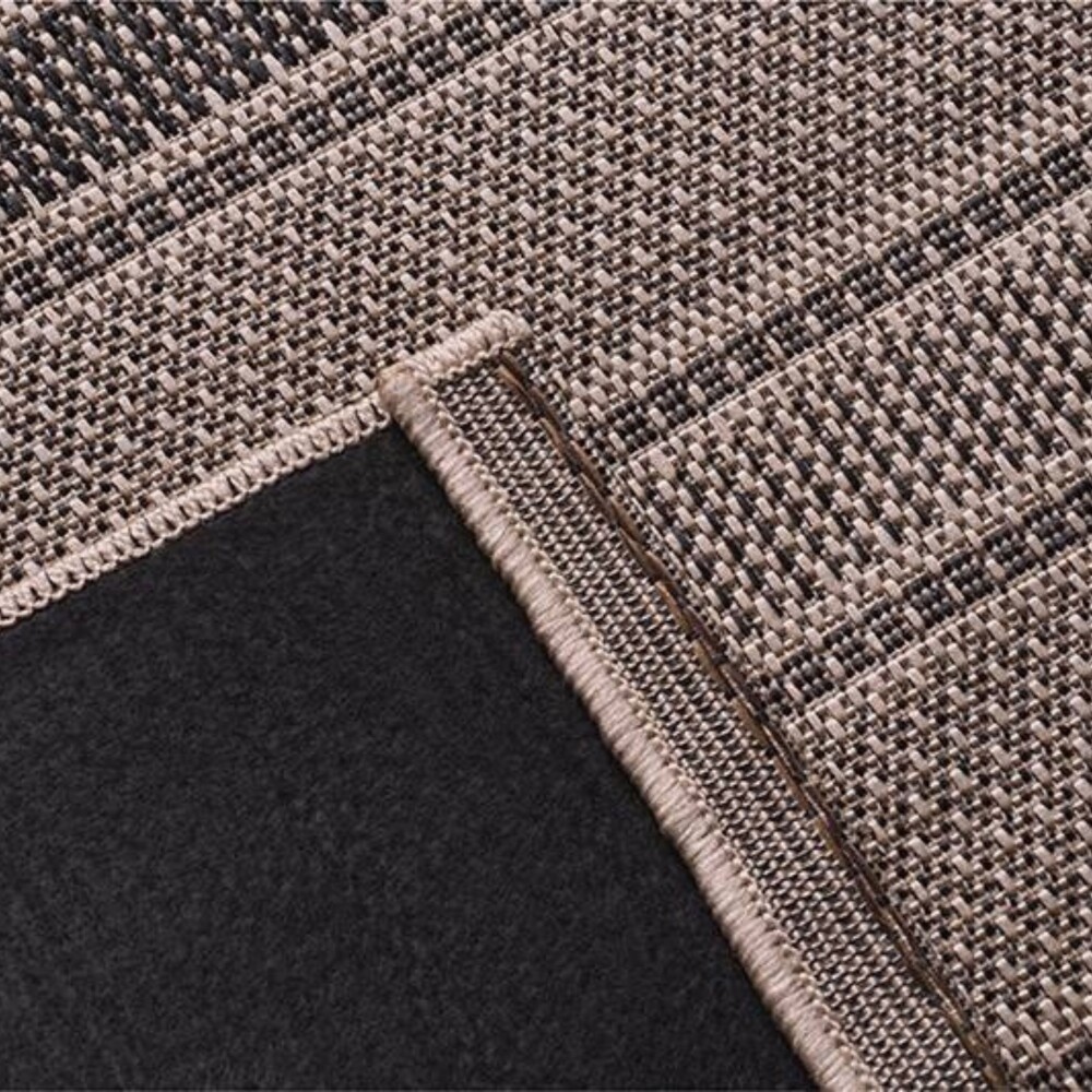 Alfombra Clásica Eco-Nature - Riscas | 1,50x2,00m Beige Chumbo