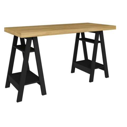 ESCRITORIO CABALLETE MDF Y MDP NEGRO ART II ESCRITORIO CABALLETE MDF Y MDP NEGRO ART II