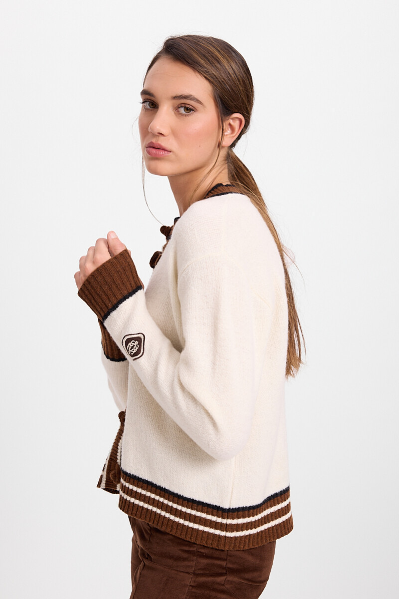 Cardigan Pinos Crudo