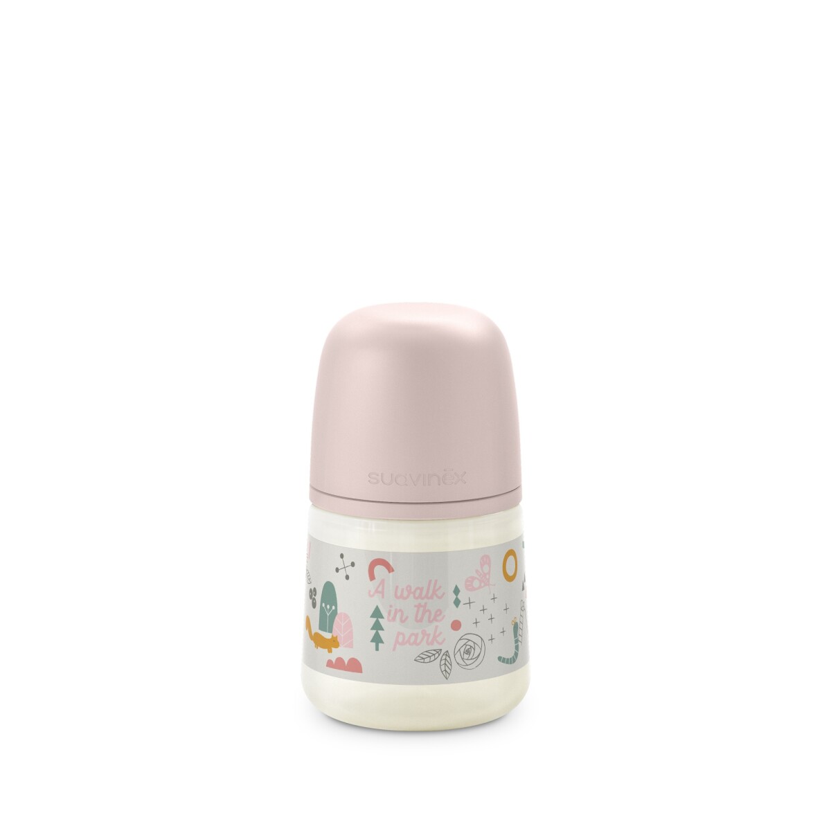 Mamadera Suavinex Anatómica 0-6 Meses Flujo S Rosada 150ml 