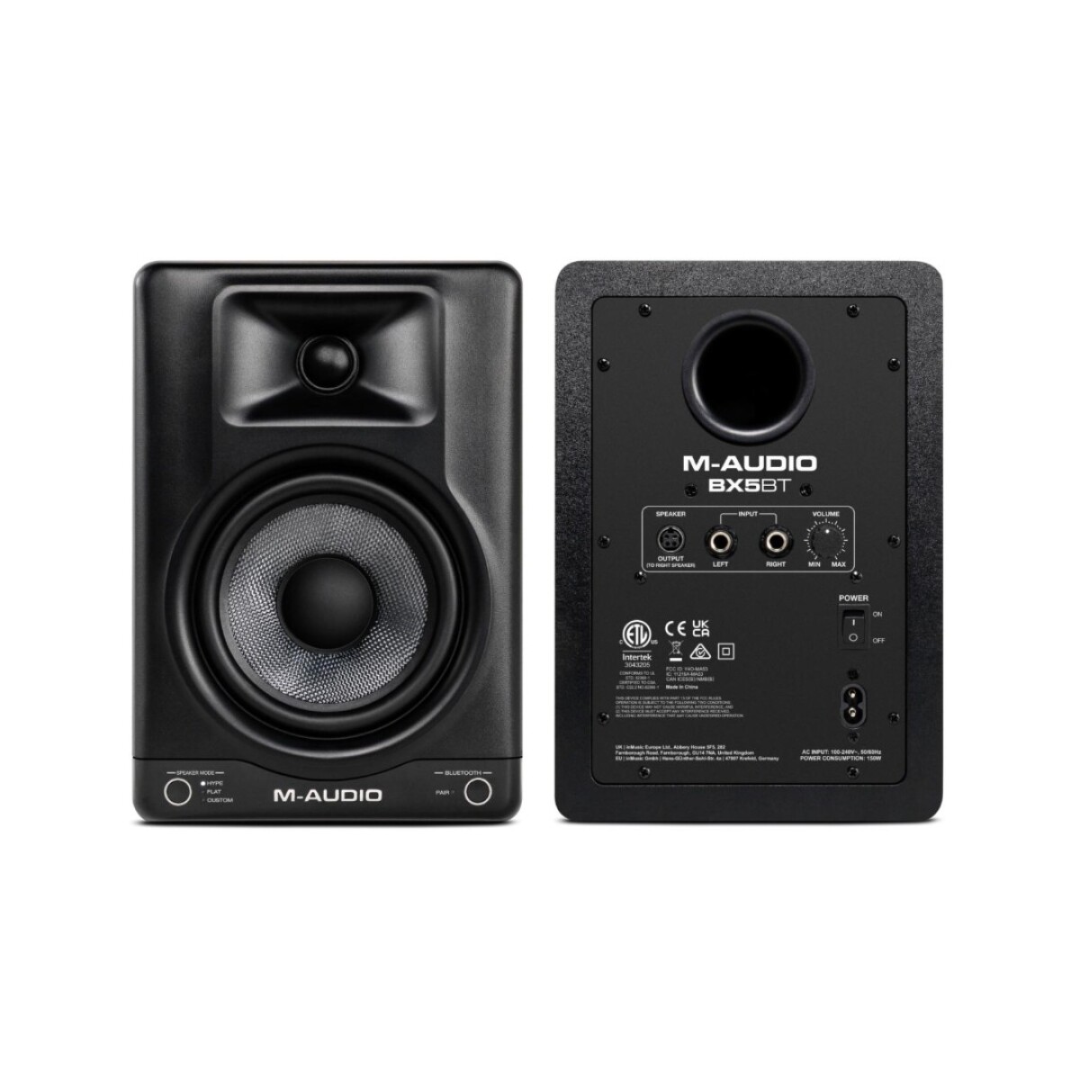 MONITORES DE ESTUDIO M-AUDIO BX5BT 5"" PAR CON BLUETOOTH 