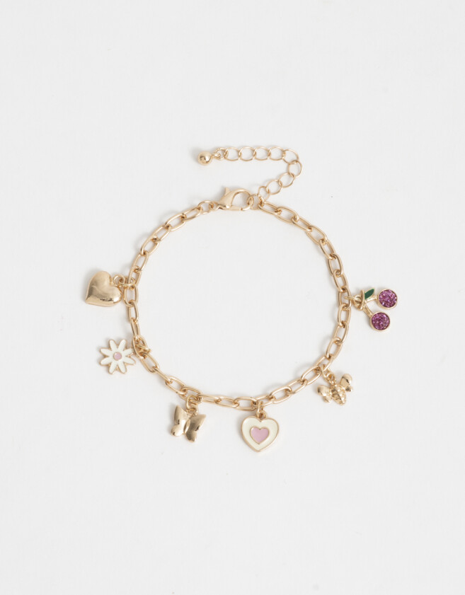 Pulseras Infantiles Mariposas Pulsera Con Mariposas - Dorado