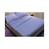 Acolchado Cotton Flor 2 plazas Queen 3D Celeste