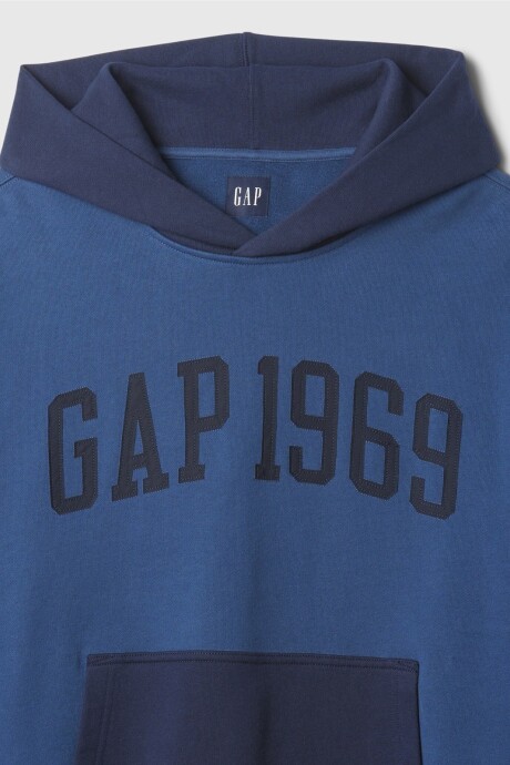 Buzo Canguro Logo Gap Hombre Night Sky